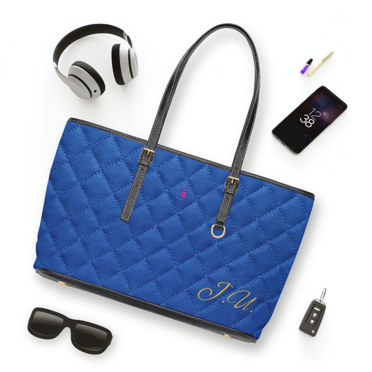 Bolso Personalizado Acolchado Azul