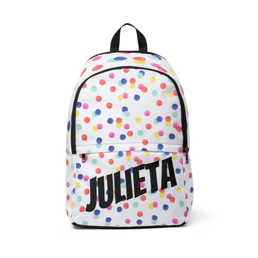 Mochila escolar personalizable - Confeti