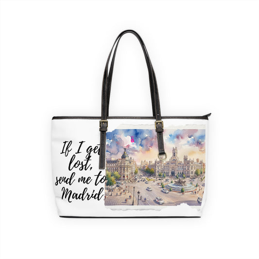 Madrid Watercolor City Shoulder Bag