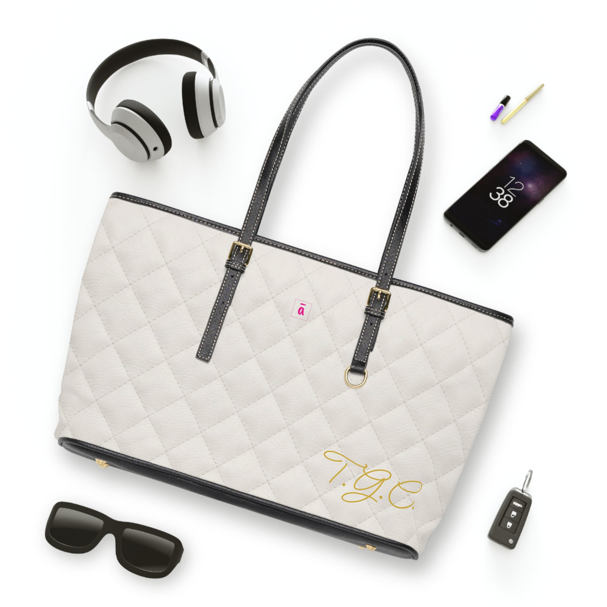 Bolso Personalizado Acolchado Blanco