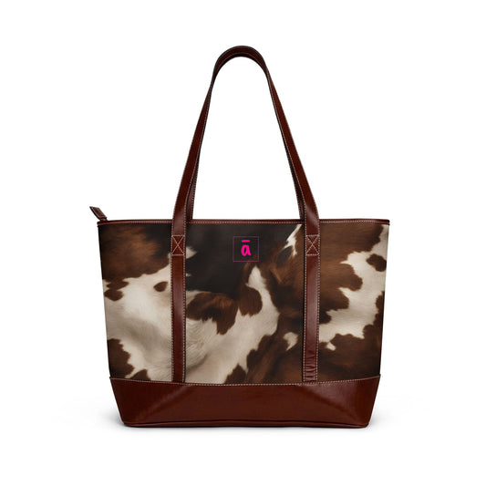 Cowhide Tote Handbag