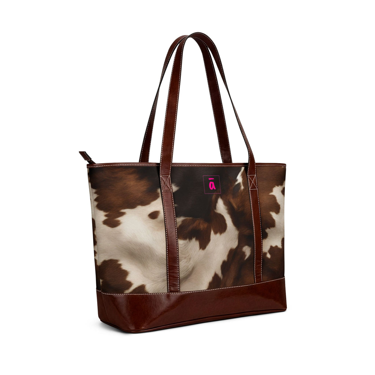 Cowhide Tote Handbag