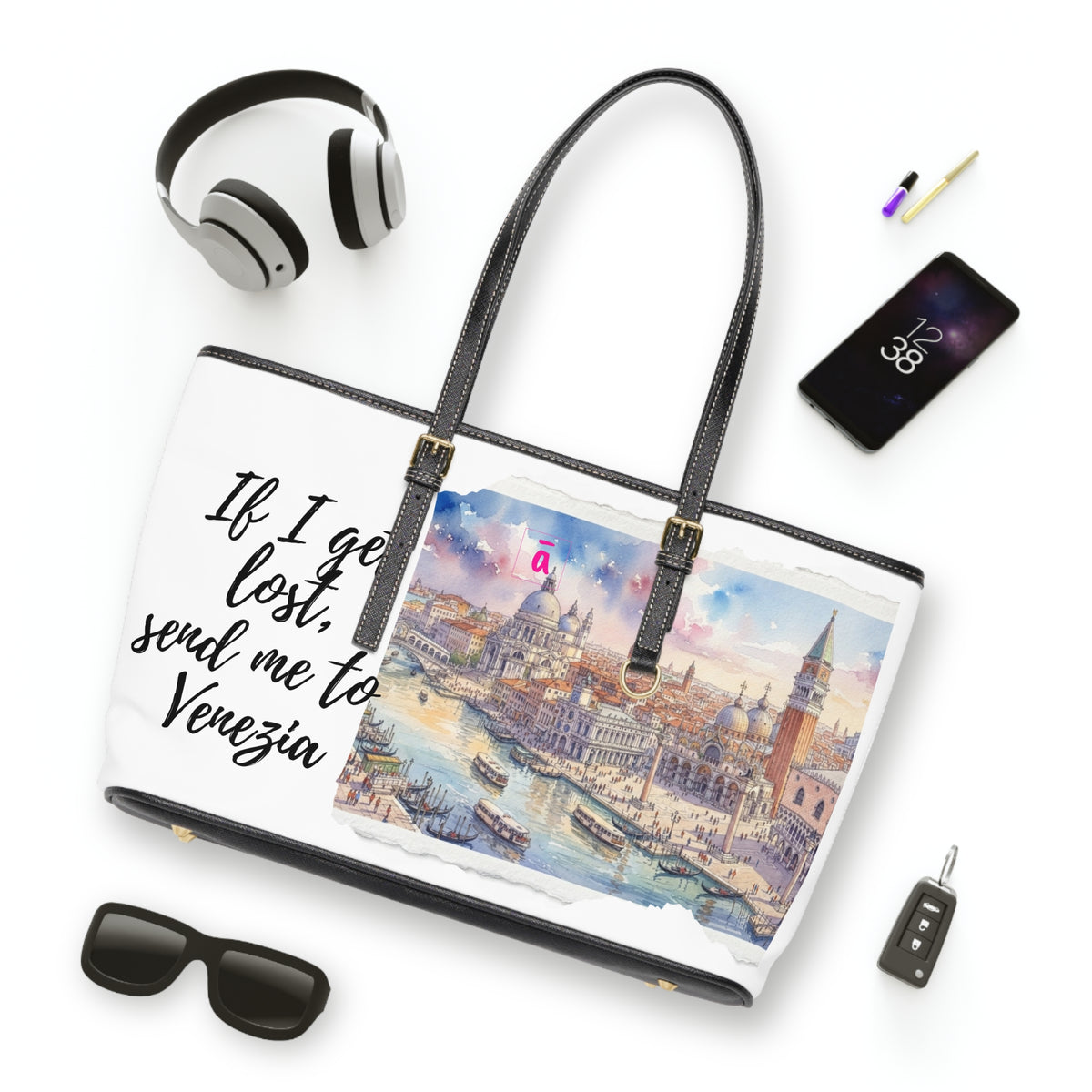 Venice Watercolor Shoulder Bag
