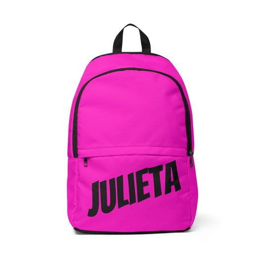 Mochila escolar personalizable - Rosa Fluor