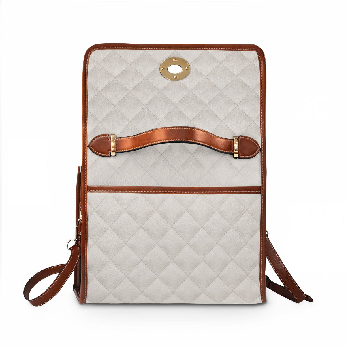 Bolso Personalizado Blanco Perla estilo acolchado