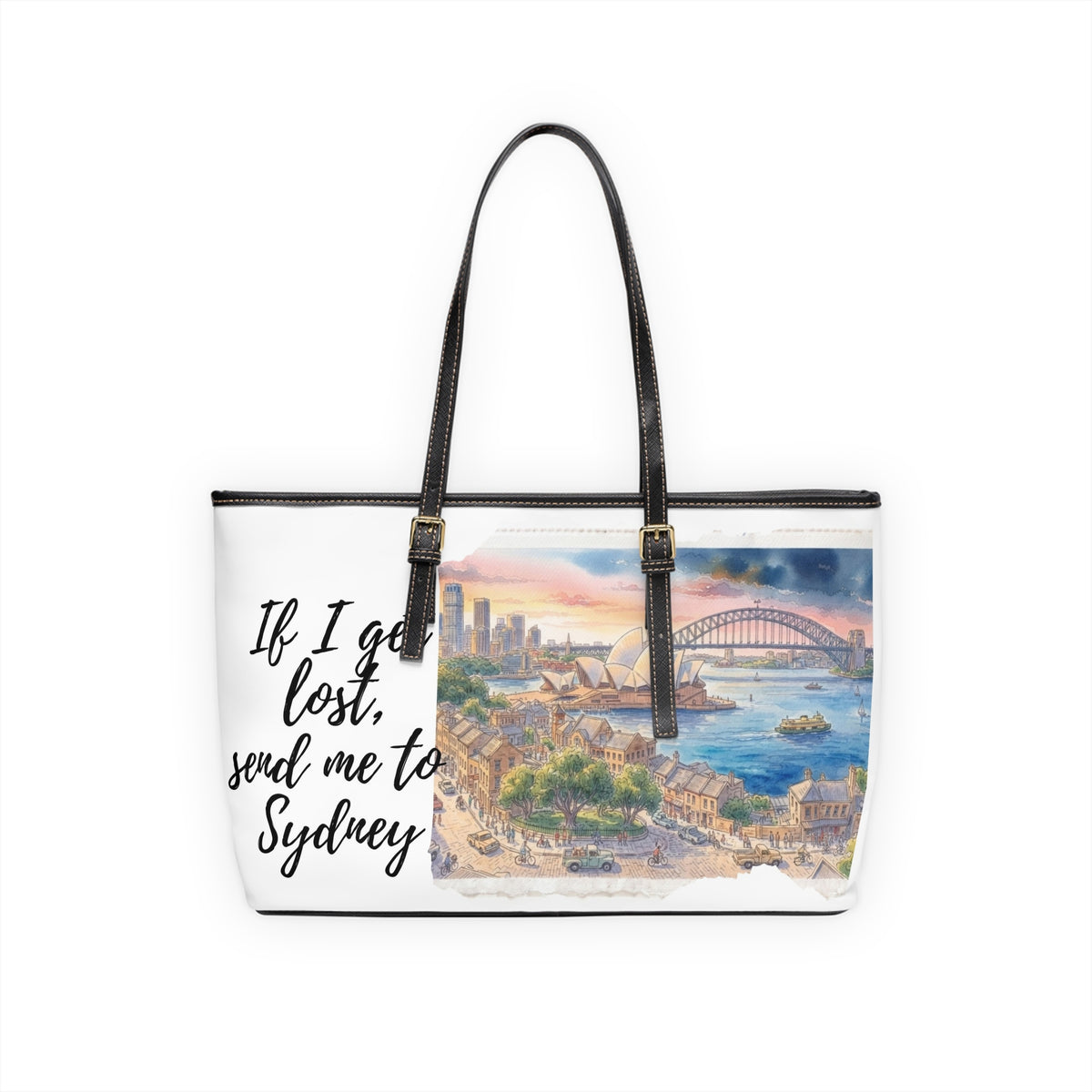 Sydney Watercolor Shoulder Bag