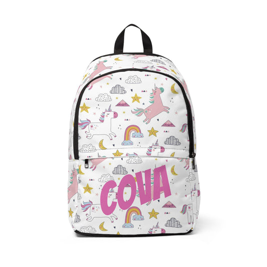 Mochila escolar personalizable - Unicornios