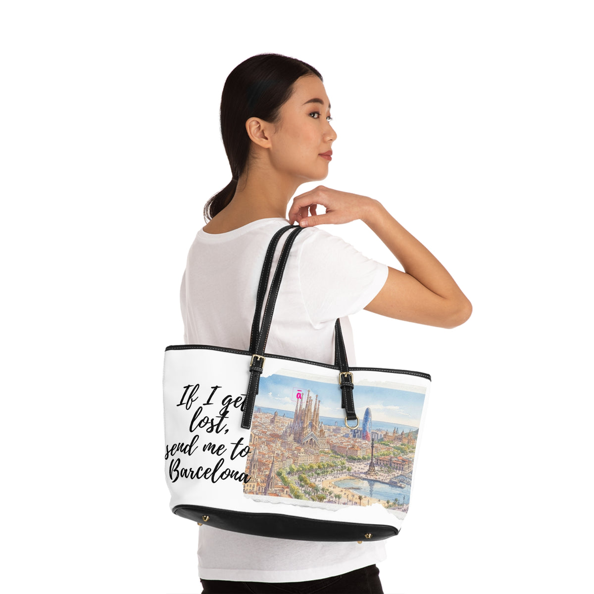 Barcelona Watercolour Shoulder Bag