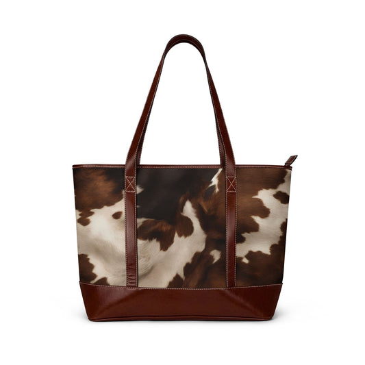 Cowhide Tote Handbag