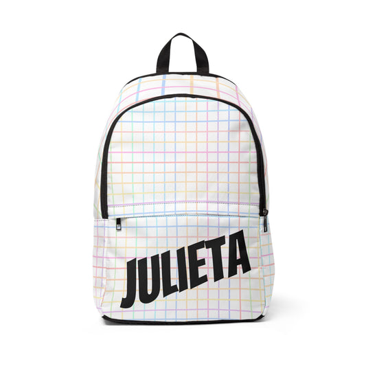 Mochila escolar personalizable - Lineas Arcoiris