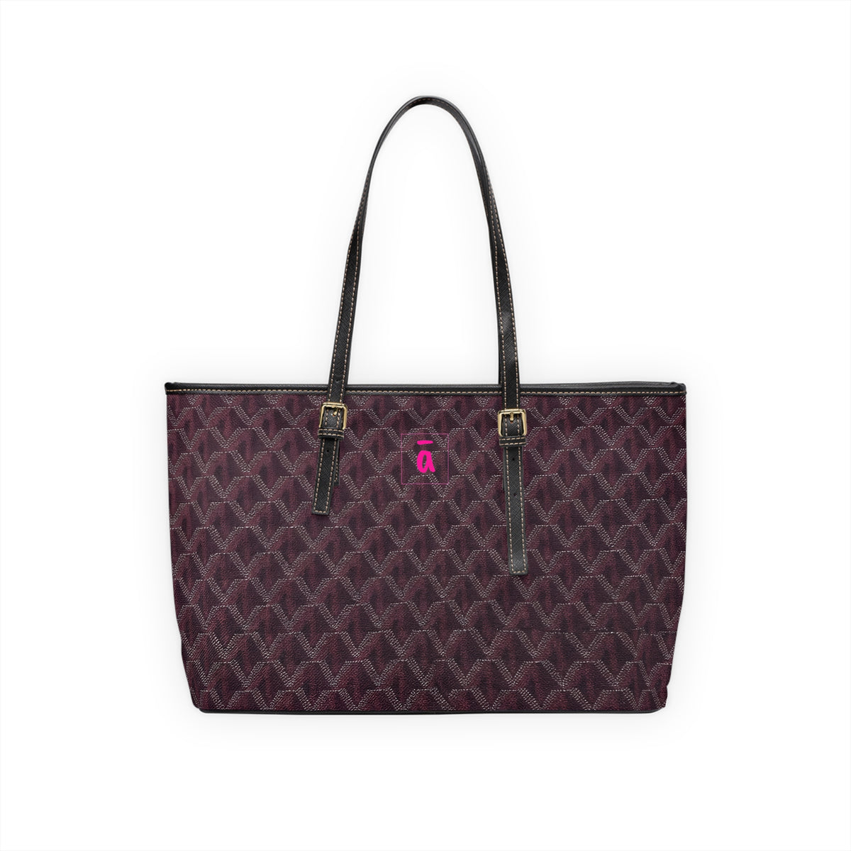 Quilted Plum PU Leather Shoulder Bag