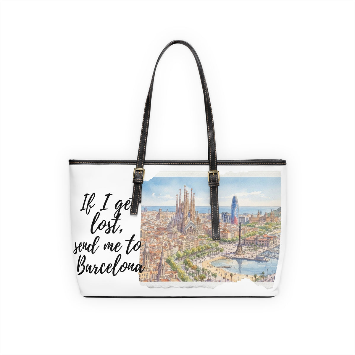 Barcelona Watercolour Shoulder Bag