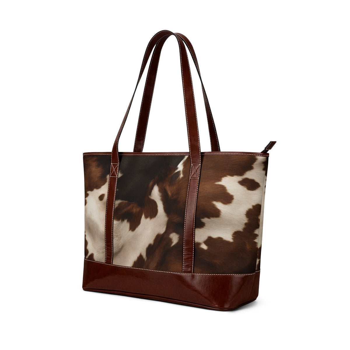Cowhide Tote Handbag