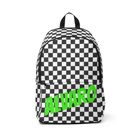 Mochila escolar personalizable - Blanco y negro