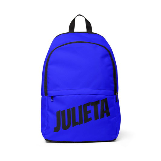 Mochila escolar personalizable - Azul Fluor