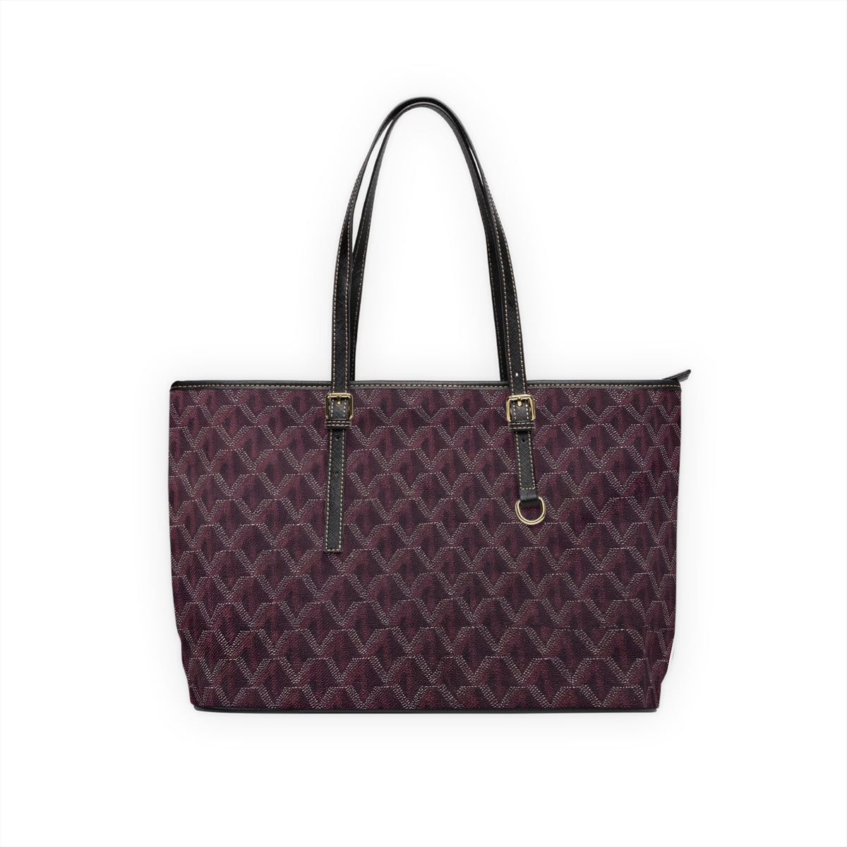 Quilted Plum PU Leather Shoulder Bag