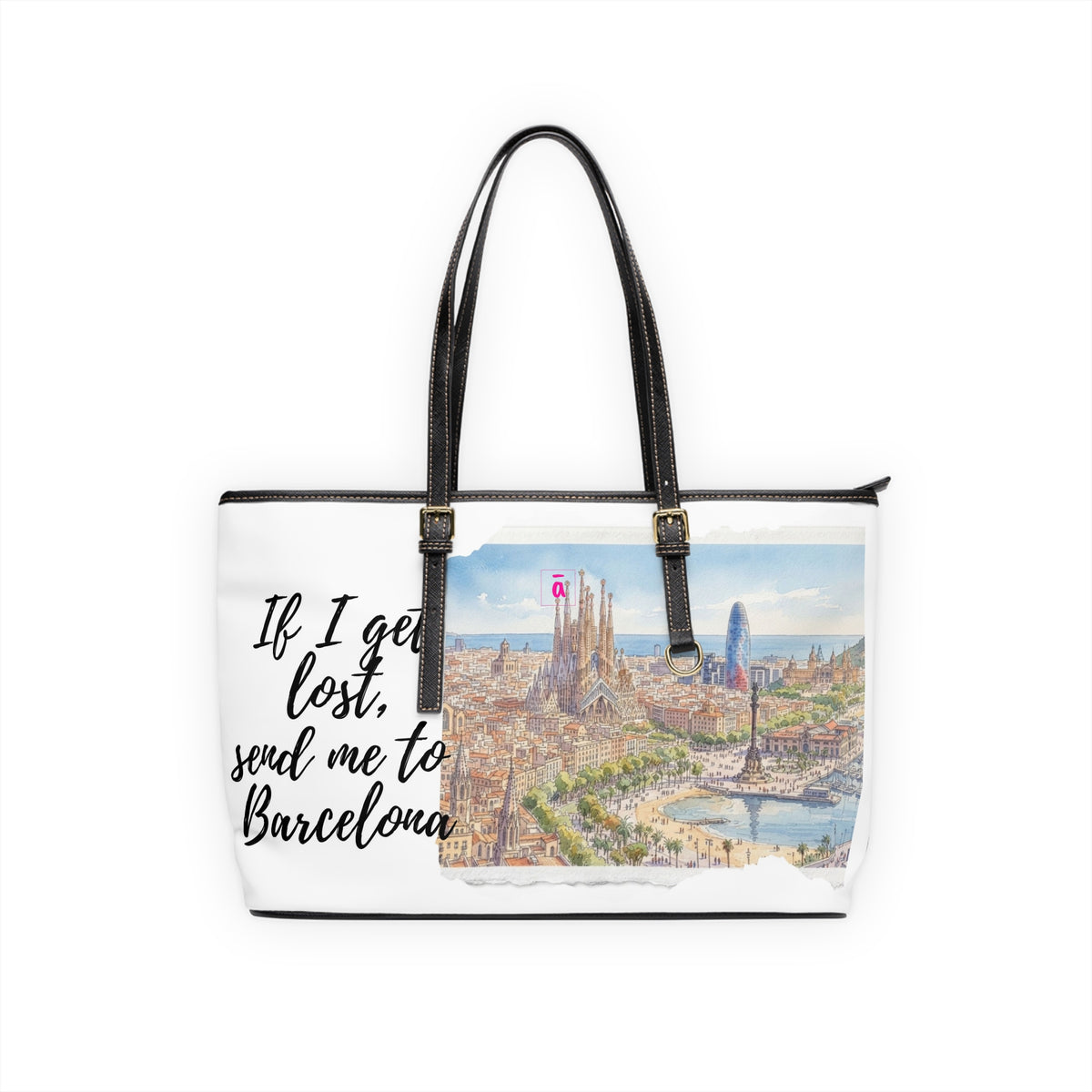 Barcelona Watercolour Shoulder Bag
