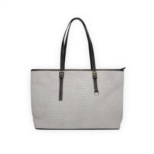 Shopping Bag - White Crocodile